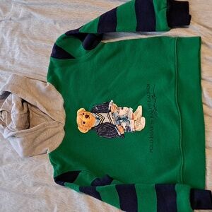 EUC Boys Polo Bear Hooded Sweatshirt